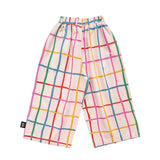 Little Man Happy GRID Wide Leg Pants