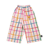 Little Man Happy GRID Wide Leg Pants