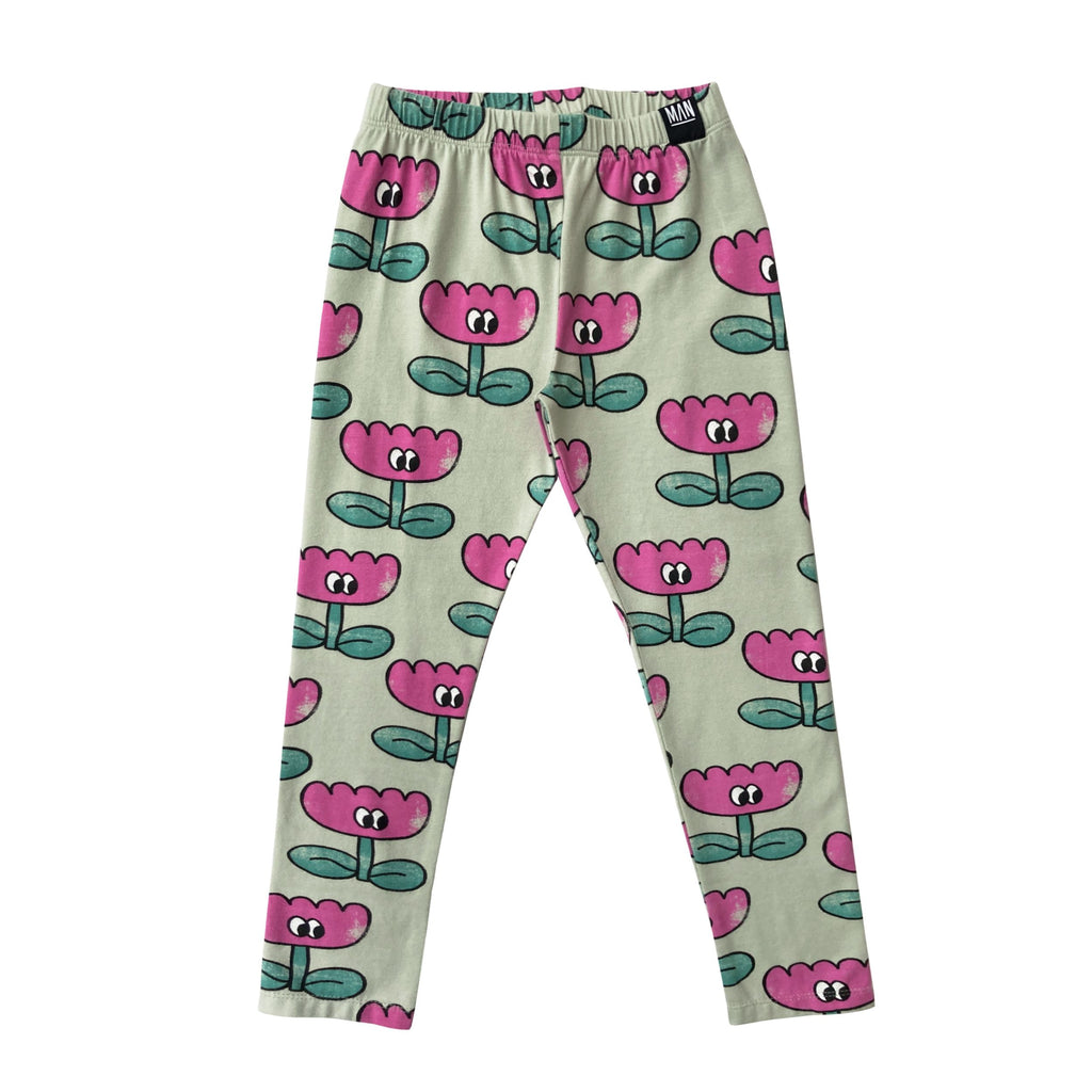 Little Man Happy - Happy Flower Leggings