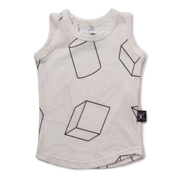 Nununu white Geometric Tank Top