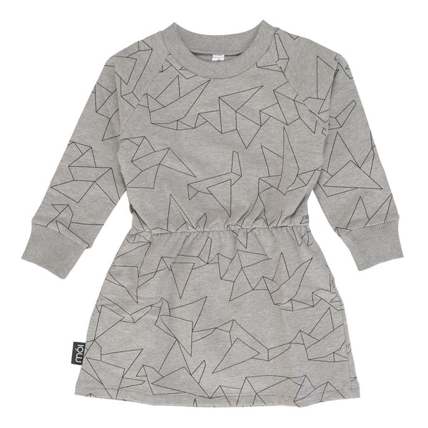 Moi Origami Grey Sweater Dress
