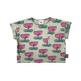 Little Man Happy - Happy Flower Cropped T-Shirt