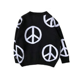 Little Man Happy PEACE Knit Cardigan | Last One