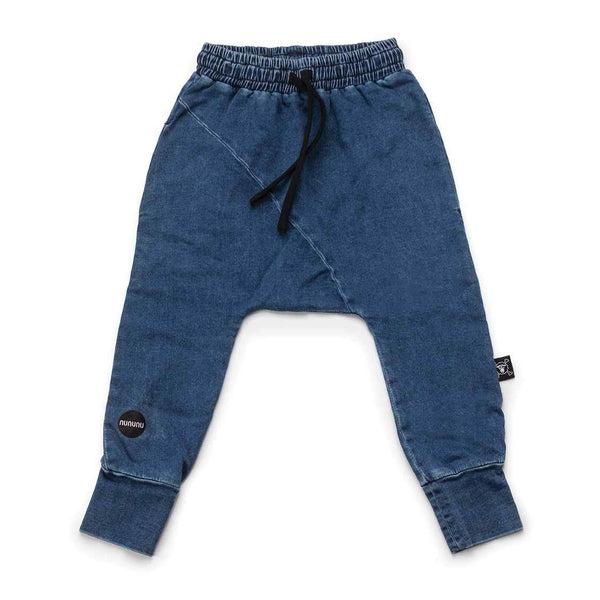 Nununu denim diagonal baggy pants