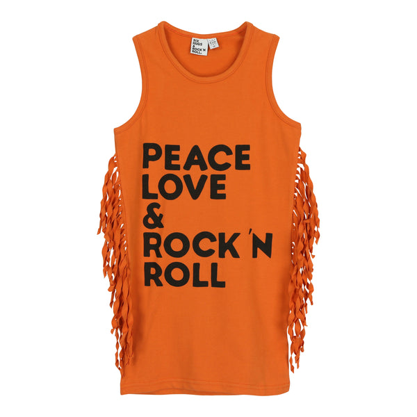 Six Hugs dress - peace, love & rock n roll