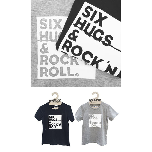 Black Six Hugs & Rock n Roll Tee | Last One